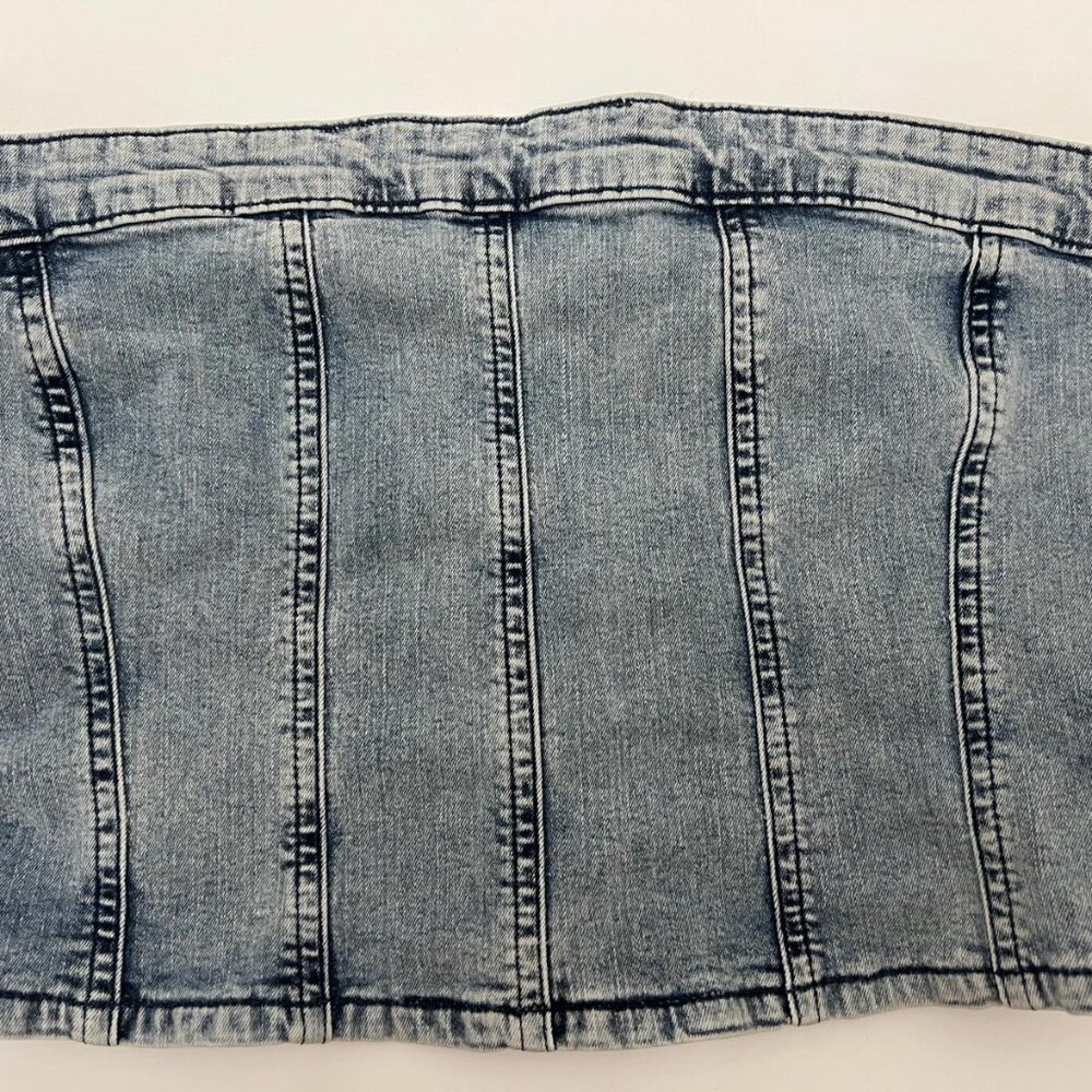 My Jewellery Denim Crop Top Size M